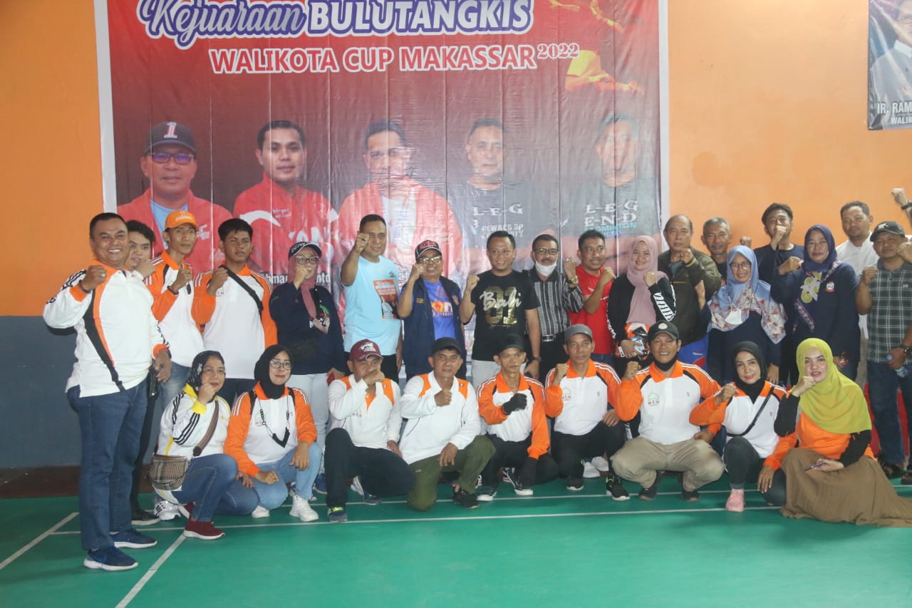 Camat Tallo Hadiri Pembukaan Kejuaraan Bulutangkis Walikota Cup Makassar Tahun 2022