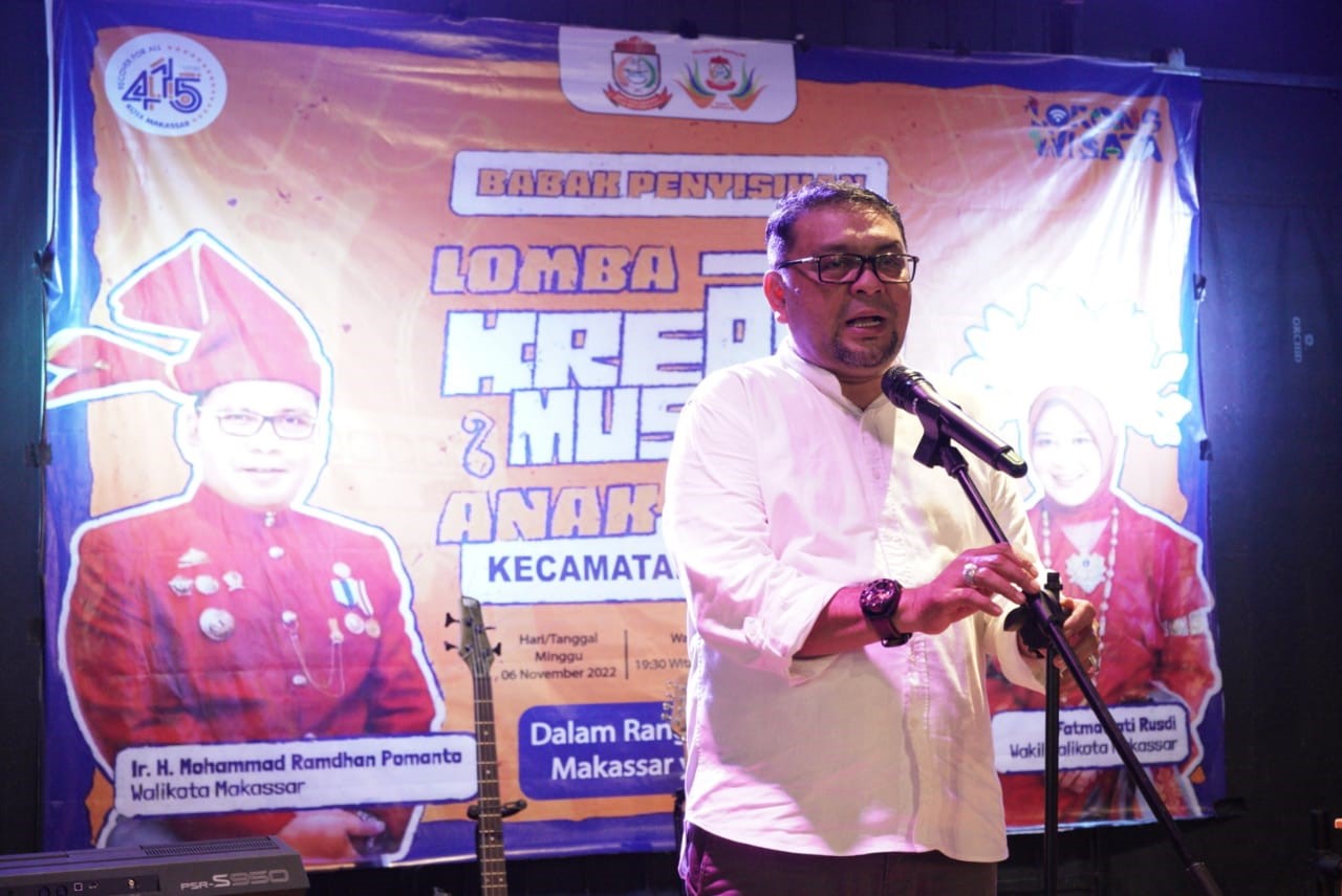 Camat Rappocini Buka Lomba Kreasi Musik Anak Lorong