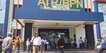 DPP LI-RI Demo Kantor BPN Makassar, Desak Batalkan Sertifkat Pecahan No. 114