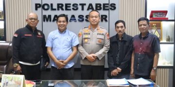 Kapolrestabes Makassar Terima Audiensi Pengurus PJI Perwakilan Sulsel 