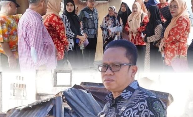 Camat dan Ketua TP PKK Rappocini Kunjungi Korban Kebakaran di Komplek Lapas Makassar