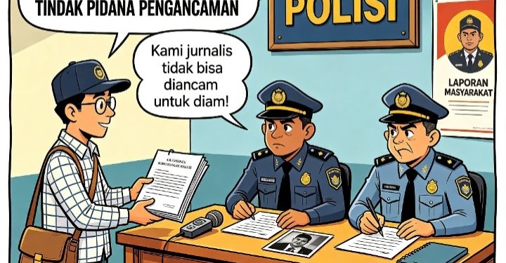 Jurnalis Mata Nusantara Resmi Laporkan Orang Yang Melakukan Pengancaman