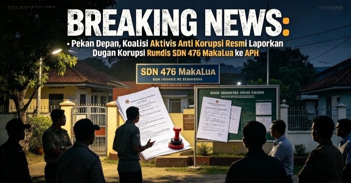 BREAKING NEWS : Pekan Depan, Gabungan Lembaga Resmi Laporkan Dugaan Korupsi Rumah Dinas SDN 476 Makalua ke APH