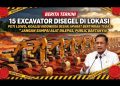 15 Excavator Disegel Dilokasi PETI Luwu, Koalisi Indonesia Desak Aparat Bertindak Tegas, “Jangan Sampai Alat Dilepas, Publik Akan Bertanya!”