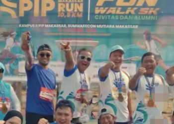 Ratusan Peserta Meriahkan PIP Makassar RUN 2026 di Kawasan Summarecon Mutiara