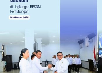 Segarkan Organisasi, BPSDMP Perhubungan Resmi Gelar Serah Terima Jabatan Pejabat Strategis