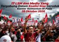 17 LSM dan Media Yang Tergabung Dalam Koalisi LSM dan Perss, Siap Geruduk Kantor Kementan Pada 28 Oktober 2026.